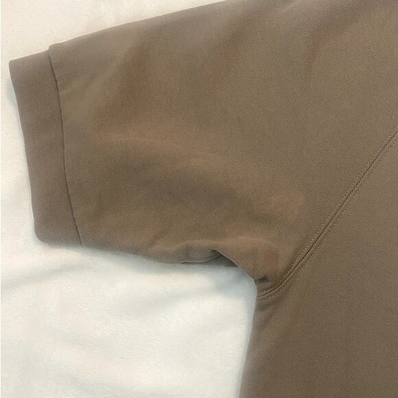 Essentials Short Sleeve Crewneck Sweatshirt Mens Sz Medium - Beige - Picture 4 of 7